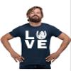 5X-Large Navy Blue Mens Love Horses Horse Lover Equestrian T-Shirt view 3