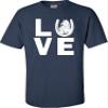 5X-Large Navy Blue Mens Love Horses Horse Lover Equestrian T-Shirt view 4