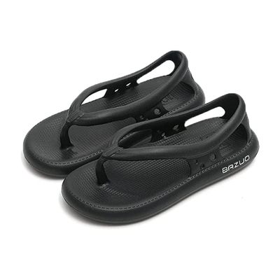 MoriAction 2023 New Women Men Non-Slip Slippers, Unisex Comfort Bazuo Slippers, Non-Slip Bazuo Flip Flops, Summer Bazuo Slides for Women and Men (Black,11.5-12 Women/10.5-11 Men)