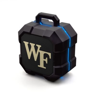 SOAR NCAA Shockbox LED Wireless Bluetooth Speaker, Wake Forest Demon Deacons