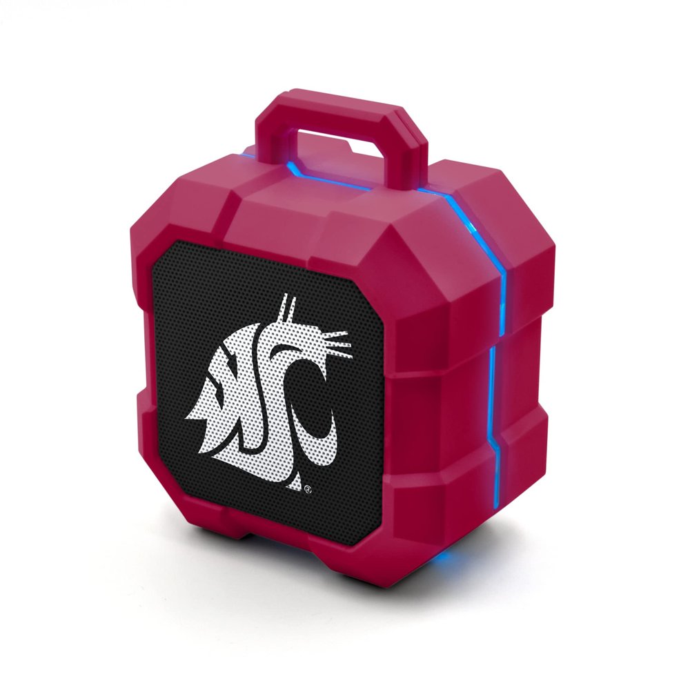 SOAR NCAA Shockbox LED Wireless Bluetooth Speaker, Washington State Cougars