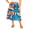 NIC+ZOE Love Art Joy Skirt, Indigo Multi, XL view 2