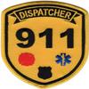911 Dispatcher Patch Yellow Police Fire EMS Paramedic Rescue Emergency - F 126 view 1