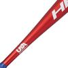 Axe Bat 2023 Hero (-12, 2-1/2") USABat Baseball Bat, 1-Piece Alloy, Red/Blue (27" / 15 oz.) view 3