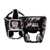 Spall Pro Born to Fight Boxing Headgear, Sparring Helmet for Fighting Sports Karate Boxing Martial Arts MMA and Taekwondo, Brace Head Protection Safety Head Guard - Black - Large/X-Large view 1