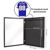Americanflat Jersey Frame Display Case - 23x31 Lockable Display Case with Hanger - All-Star Collection - Black Sports Jersey Frame Shadow Box with Plexiglass for Baseball, Football, Basketball, Soccer view 2