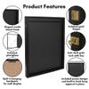 Americanflat Jersey Frame Display Case - 23x31 Lockable Display Case with Hanger - All-Star Collection - Black Sports Jersey Frame Shadow Box with Plexiglass for Baseball, Football, Basketball, Soccer view 3