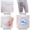 Ultra Game NBA Official Women's Super Soft Active Fleece Sweatpants Joggers, Philadelphia 76ers, Sand, Large view 4