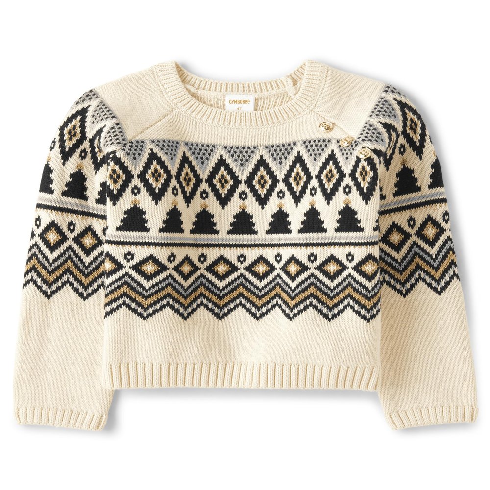 Gymboree Girls' and Toddler Long Sleeve Sweaters, Dark Earth, 5t
