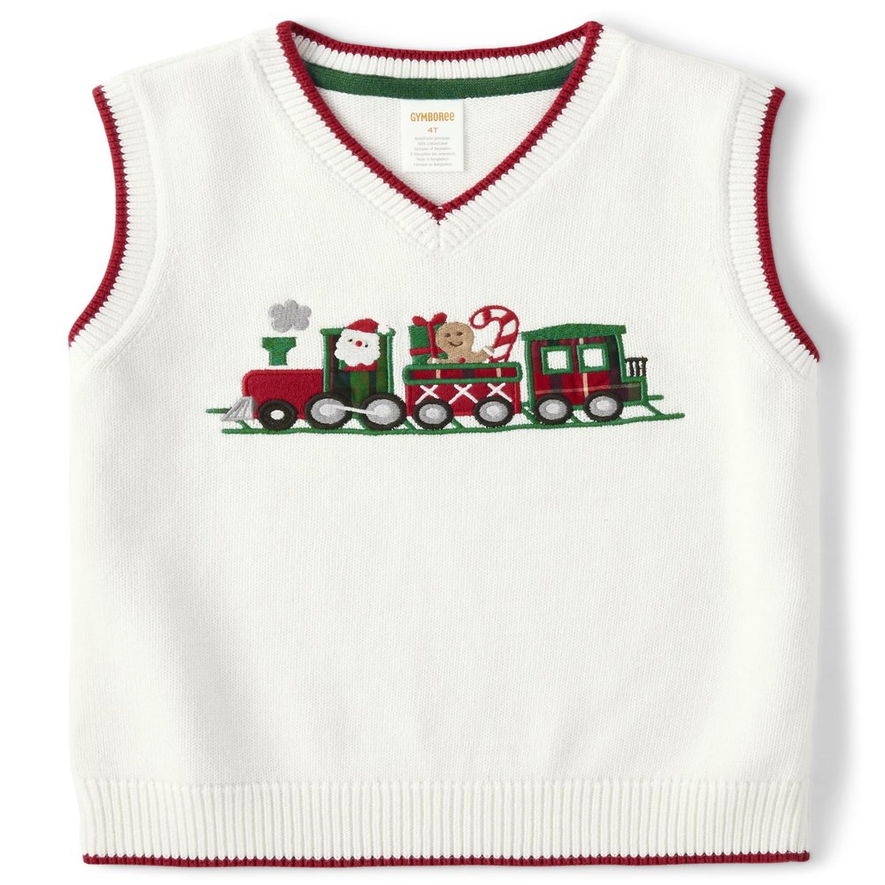 Gymboree,and Toddler Sweater Vest,Train,12