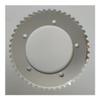 MYEEI Fixed Gear Chain Ring 44T 46T 48T 50T 52T 53T Fixie Road Track Bike Chainwheel Single Speed 130mm BCD Chainring Silvery 1/8" (Color : 53T Silvery) view 2
