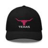 RIVEMUG Women's Texas Pink Longhorn Western Trucker Hat Country Rodeo Cowboy Embroidered Snapback Cowgirl Baseball Cap view 1
