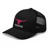 RIVEMUG Women's Texas Pink Longhorn Western Trucker Hat Country Rodeo Cowboy Embroidered Snapback Cowgirl Baseball Cap view 4