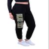 Ultra Game NBA Official Women's Super Soft Active Fleece Sweatpants Joggers, Golden State Warriors, Black, X-Large view 3