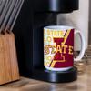 Rico Industries NCAA Iowa State Cyclones 15 oz White Ceramic Mug view 2