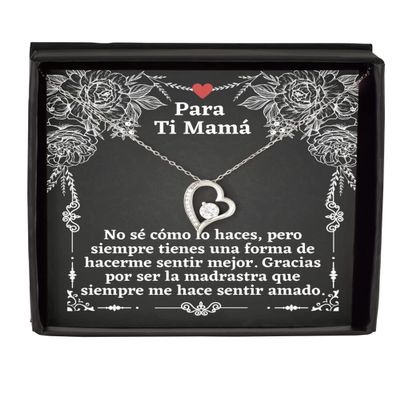 Regalos Cristianos para Mama - Como lo haces, Pero Siempre Tienes UNA Forma. Collar de Cristal solitario