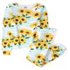 The Children's Place Girls' Long Sleeve Top and Pants Snug Fit 100% Cotton 2 Piece Pajama Set, Sunflowers view 1