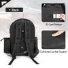 GOBUROS Tactical Pistol Backpack for 4 Handguns and 12 Mags, Gun Range Backpack with TSA Lock and Padded Shoulder Straps, Black view 4