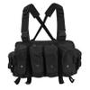 7 Pockets Tactical Chest Rig Vest Adjustable&Detachable Molle Chest Rigs with Mag Pouch X Harness for Men Women (Black) view 1