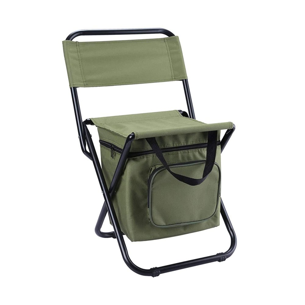 DYPASA Camp Chair Outdoor Folding Chair Lightweight Folding Camping Chair with Cooler Insulated Bag Portable Fishing Stool for Outdoor Indoor Hiking Picnic Travel Beach BBQ Camping Chairs