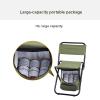 DYPASA Camp Chair Outdoor Folding Chair Lightweight Folding Camping Chair with Cooler Insulated Bag Portable Fishing Stool for Outdoor Indoor Hiking Picnic Travel Beach BBQ Camping Chairs view 3