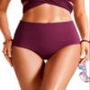 CRZ YOGA Womens High Waisted Bikini Bottom Tummy Control Bathing Suit Swimsuit Full Coverage Swim Briefs Fuchsia Small view 1