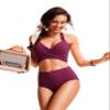 CRZ YOGA Womens High Waisted Bikini Bottom Tummy Control Bathing Suit Swimsuit Full Coverage Swim Briefs Fuchsia Small view 3