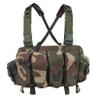 7 Pockets Tactical Chest Rig Vest Adjustable&Detachable Molle Chest Rigs with Mag Pouch X Harness for Men Women (Jungle Camo) view 1
