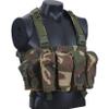 7 Pockets Tactical Chest Rig Vest Adjustable&Detachable Molle Chest Rigs with Mag Pouch X Harness for Men Women (Jungle Camo) view 2