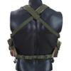 7 Pockets Tactical Chest Rig Vest Adjustable&Detachable Molle Chest Rigs with Mag Pouch X Harness for Men Women (Jungle Camo) view 4