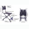 DYPASA Camp Chair Portable Outdoor Folding Chair Fishing Chair Reclining Chair Stool for Fishing Camping Hiking Garden Beach/Supports 140kg/ Camping Chairs view 3