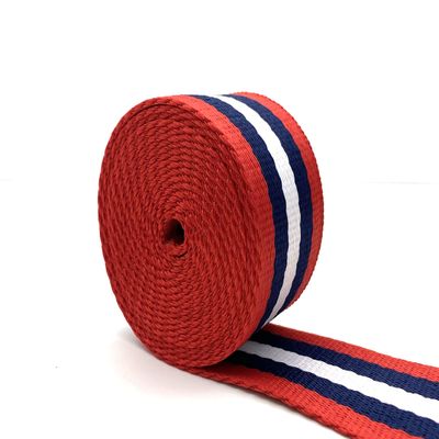 3dancraftit Polyester-Cotton Blend Stripe Webbing Ribbon Jacquard Webbing Sold by The Yard Strap Replacement 1.5 inches ZE65-1Y