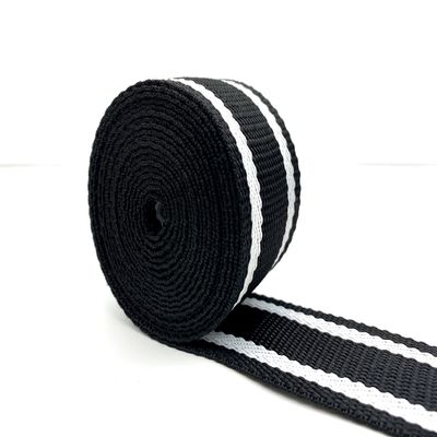 3dancraftit Polyester-Cotton Blend Stripe Webbing Ribbon Jacquard Webbing Sold by The Yard Strap Replacement 1.5 inches ZE70-1Y