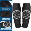 Sosation 3 Set Volleyball Arm Sleeves and Knee Pads for Kids Soft Forearm Sleeves with Protection Pad Thumbhole Volleyball Accessories for Training Youth Girls Boys 5-8 Years Old (Black) view 3