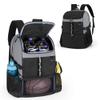 GOBUROS Basketball Bag, Soccer Equipment Bag with Ball & Shoe Compartment for Soccer Ball, Volleyball, Gym, Outdoor and Travel, Gray view 1