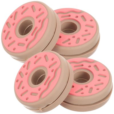 4 Pcs Tennis Racket Vibration Dampener Silicone Doughnut Racquet Dampeners Racket String Shock Absorber for Tennis Player