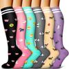Bluemaple 6 Pack Copper Compression Socks for Women and Men Circulation-Best Support for Medical, Running,Nursing,Athletic view 1