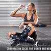 Bluemaple 6 Pack Copper Compression Socks for Women and Men Circulation-Best Support for Medical, Running,Nursing,Athletic view 2
