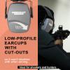 PROHEAR 016 Ear Protection Safety Earmuffs for Shooting, NRR 26dB Noise Reduction Slim Passive Hearing Protector with Low-Profile Earcups, Compact Foldable Ear Defenders for Gun Range, Hunting,Grey view 3