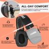 PROHEAR 016 Ear Protection Safety Earmuffs for Shooting, NRR 26dB Noise Reduction Slim Passive Hearing Protector with Low-Profile Earcups, Compact Foldable Ear Defenders for Gun Range, Hunting,Grey view 4