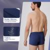 BAMBOO COOL Mens Underwear Trunks for Man Soft Waistband Open-fly Support Briefs(3 or 4 pack) view 4