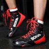 Zivopah Professional Boxing Shoes Men's and Women's Breathable Wrestling Shoes Training Shoe for Adult Non Slip Fitness Sneakers-red43 view 2