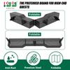 10L0L Golf Cart Inner Storage Utility Basket-Premium Steel Anti-Rust Suitable for Golf Cart Club Car Tempo Front Dash Storage Tray Organizer (Black) view 2