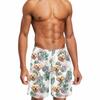 Custom Face Swim Trunks for Men Personalized Photo Hawaiian Print Dissolving Swim Trunks Funny Beach Board Shorts with Pet Dog Face Customized Gifts for Dad Husband BF Birthday - 4XL view 1