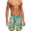 Custom Face Swim Trunks for Men Personalized Photo Hawaiian Print Dissolving Swim Trunks Funny Beach Board Shorts with Pet Dog Face Customized Gifts for Dad Husband BF Birthday - XS view 1