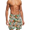 Custom Face Swim Trunks for Men Personalized Photo Hawaiian Print Dissolving Swim Trunks Funny Beach Board Shorts with Pet Dog Face Customized Gifts for Dad Husband BF Birthday - S view 1