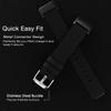 Abanen Women and Men Band for Fitbit Charge 6 / Charge 5, Soft Woven Canvas Nylon Quick Dry Wrist Strap (Black) view 3