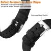 Abanen Women and Men Band for Fitbit Charge 6 / Charge 5, Soft Woven Canvas Nylon Quick Dry Wrist Strap (Black) view 4