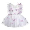 Butterfly Outfit for Girls, Birthday Princess Outfit, Baby Girls Lace Tutu Dress Birthday Party Tulle Babydoll Dresses Summer Beach Photoshoot Party Dance Clothes Set White - Butterfly 18-24 Months view 3