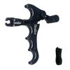 ZeoPeya Bow Release for Compound Bow, 4-Finger 360 Rotate Caliper Thumb Release Archery Accessories (Black) view 1